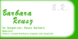 barbara reusz business card